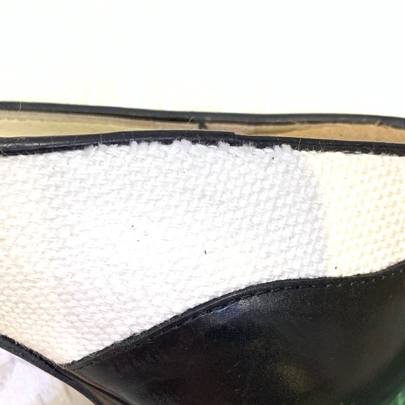 Ralph Lauren Collection B & W Peep Toe Size 9 - Picture 7 of 7